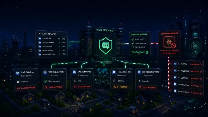 Общая база банов платформы